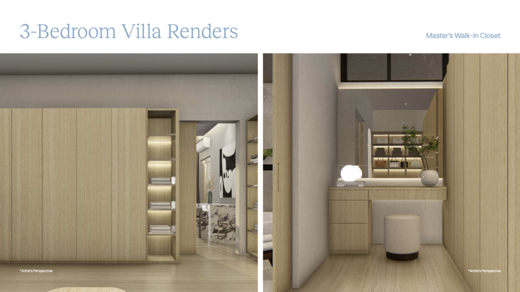 The Rise at Monterrazas 3-Bedroom Villa Master's walkin closet