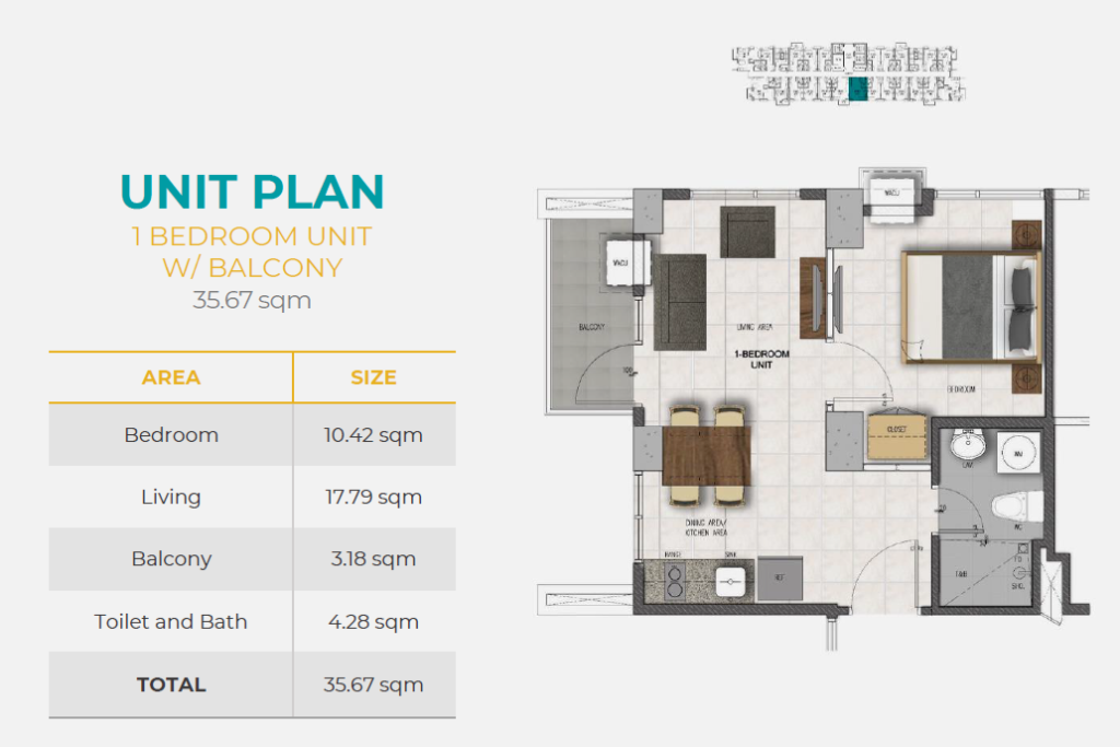 casa mira towers mandaue 1bedroom