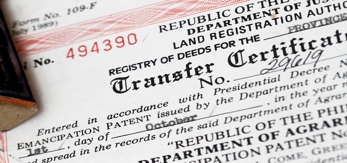Certificate of Title - when is it considered clean title