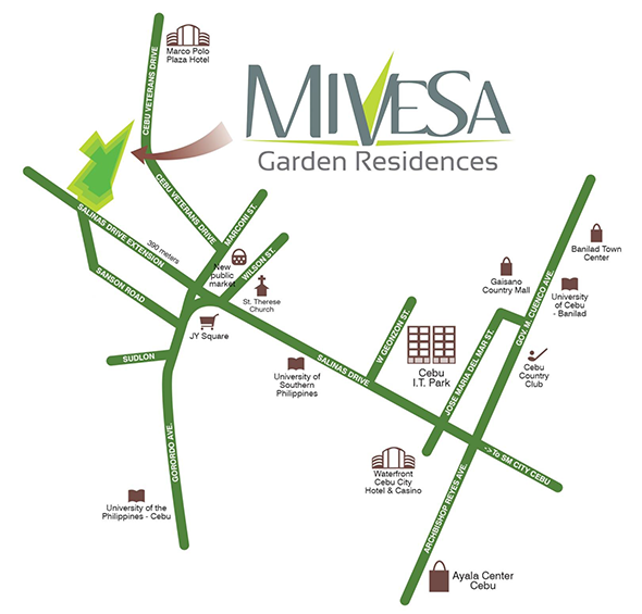 Mivesa Garden Residences Location