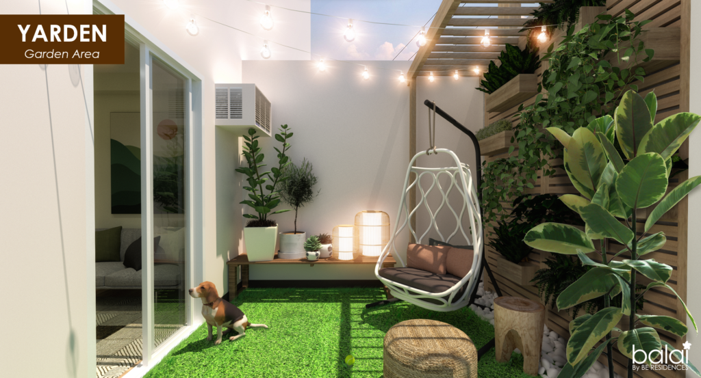 Balai Punta Engaño by BE Residences' garden area of its Yarden Unit