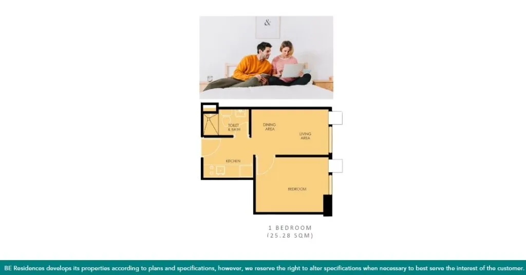 BEU TALAMBAN 1bedroom unit layout
