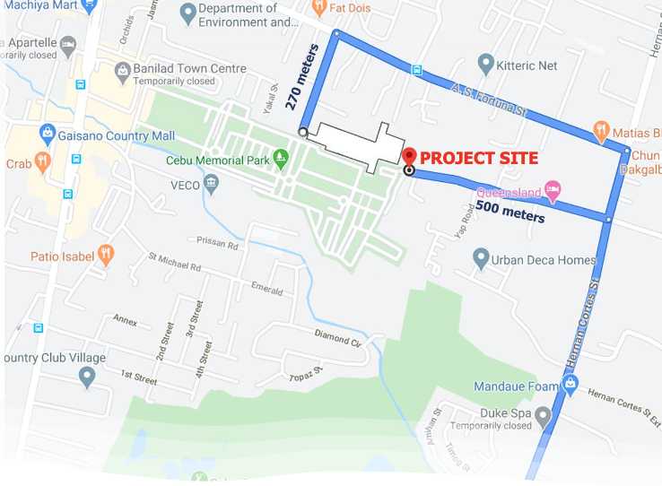 Urban Deca Homes Banilad Condo Location