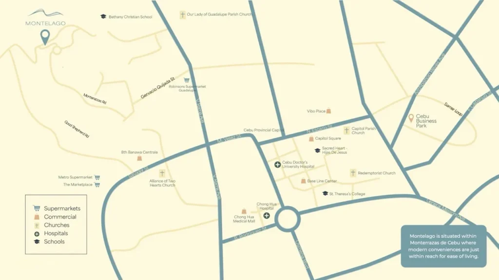 Monterrazas de Cebu Vicinity map