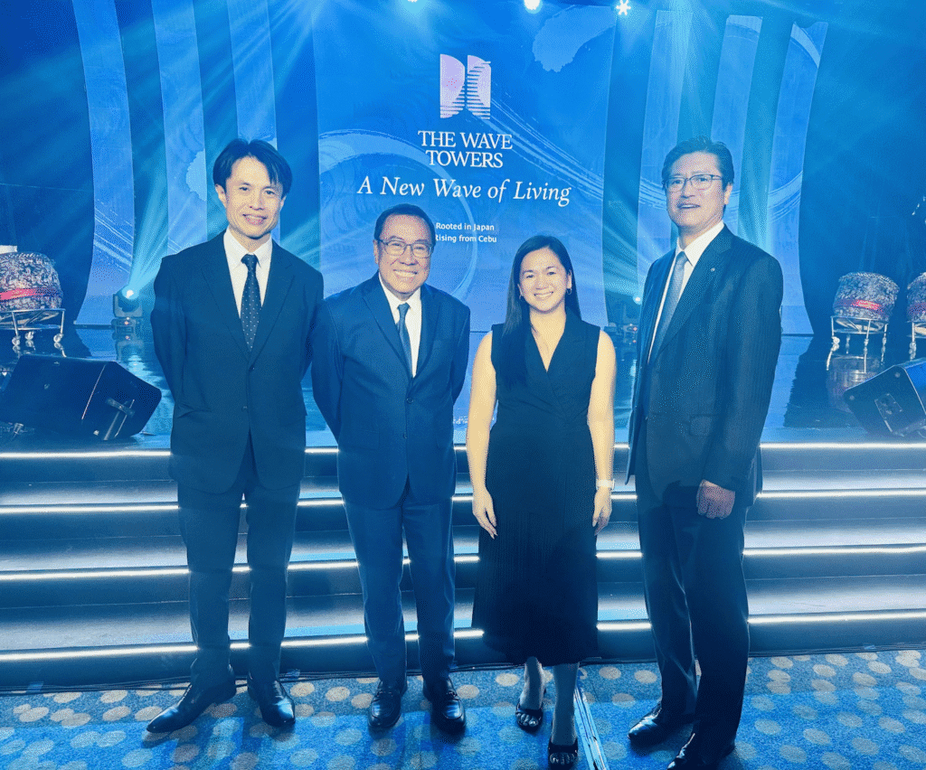 Genie Edera w/ Cebu Landmasters Inc's Chaiman and Ceo and NTT UD ASIA's Directors