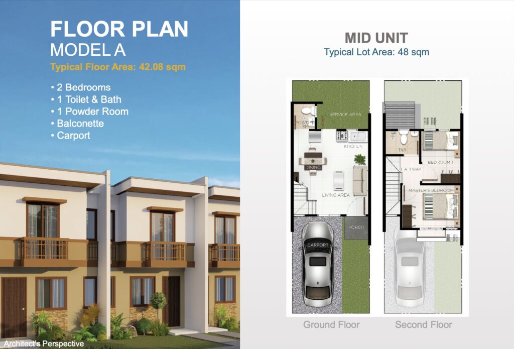 Casa Mira Homes Ormoc Townhouse A Floor Plan Mid