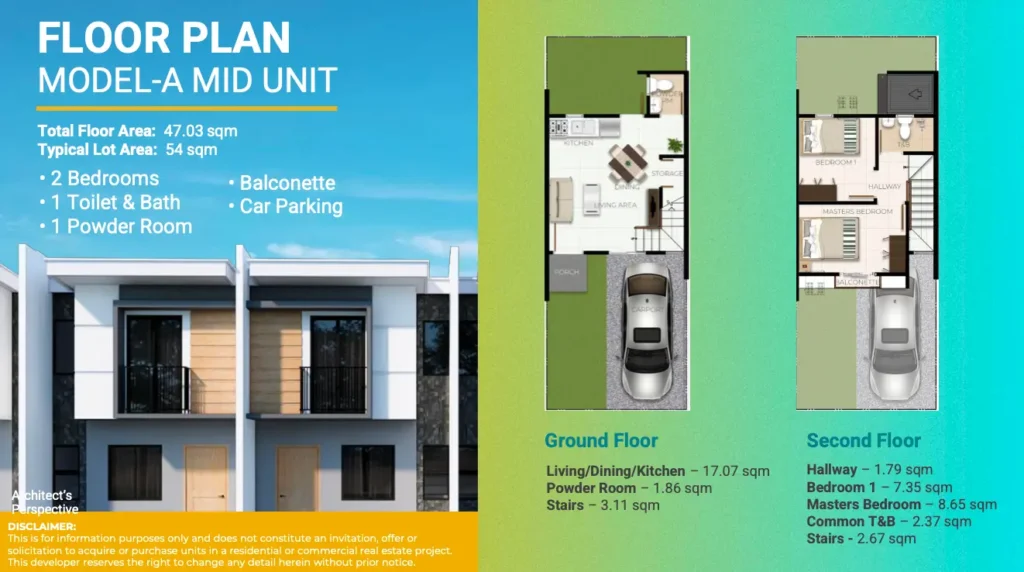 Casa Mira Ormoc Townhouse Floorplan