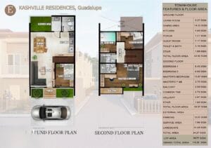 Kashville Residences Guadalupe Cebu Townhouse E Unit Layout