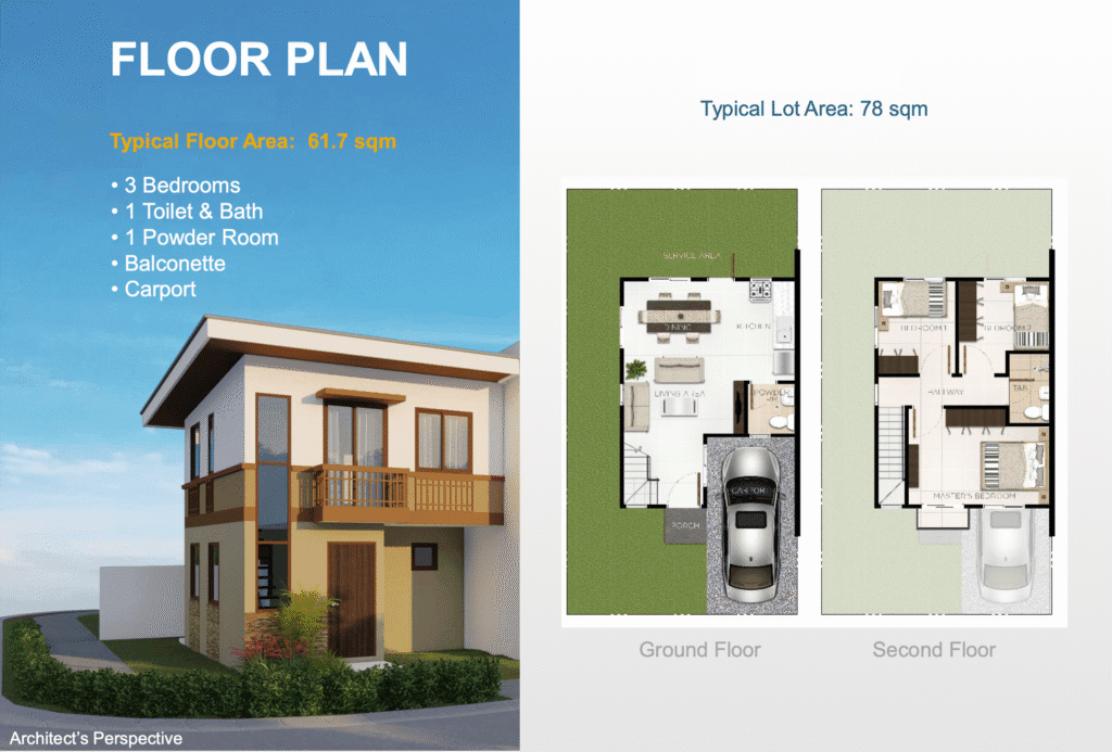 Casa Mira Homes Ormoc Duplex Floor Plan