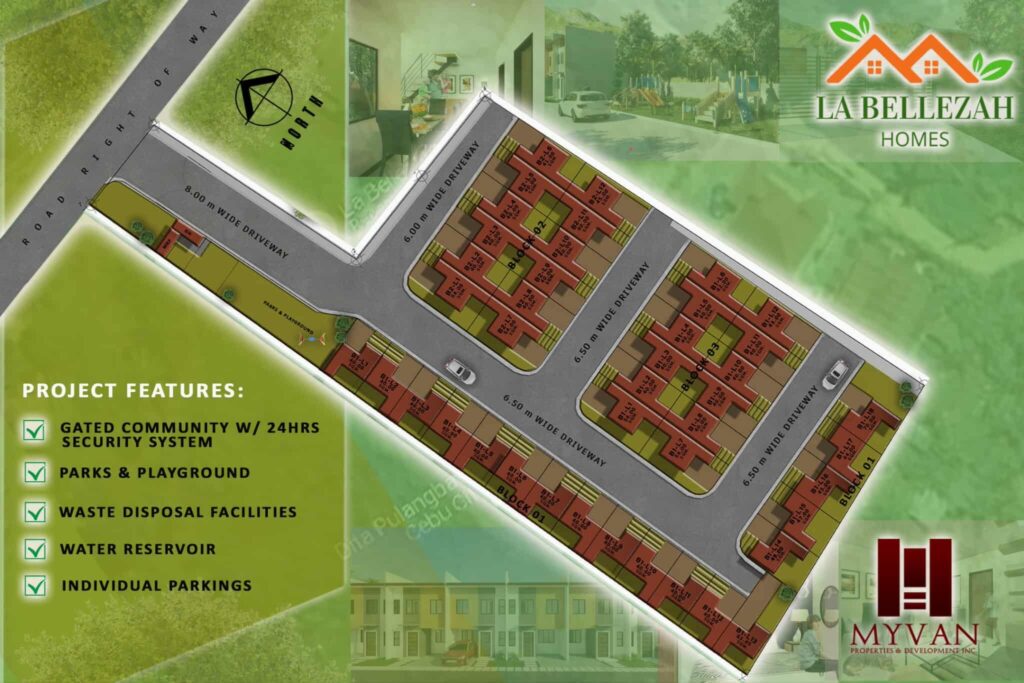 la belleza house and lot pulangbato site dev map