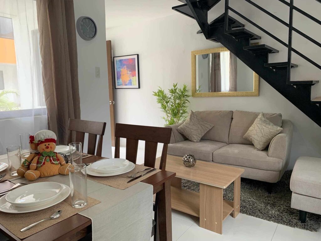 la belleza pulangbato model unit living kitchen