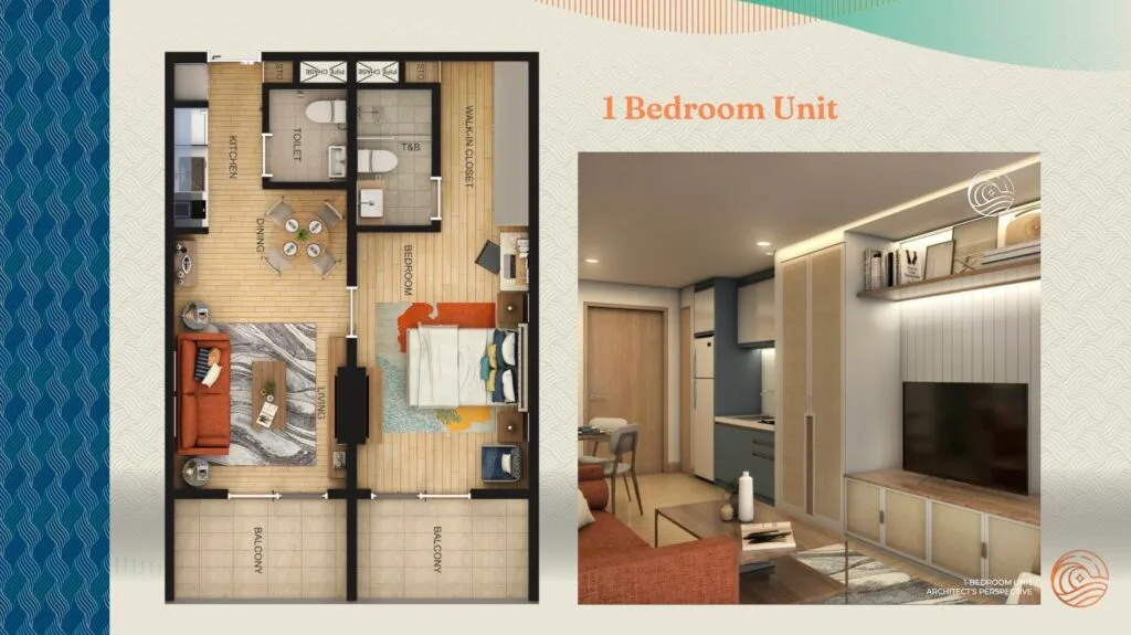 Costa Mira Beachtown Mactan 1Br Layout 2