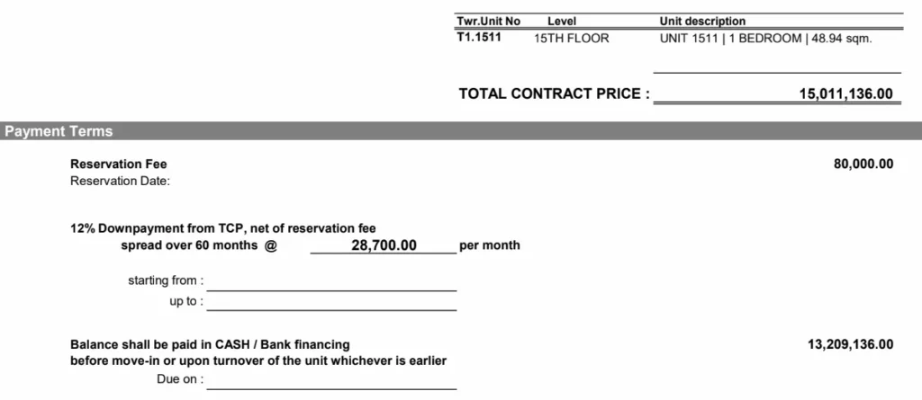 The Wave Towers One-Bedroom Quote