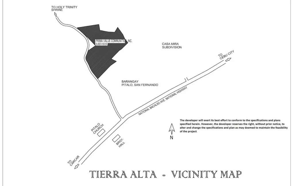 TIERRA ALTA in SAN FERNANDO, CEBU Vicinity 