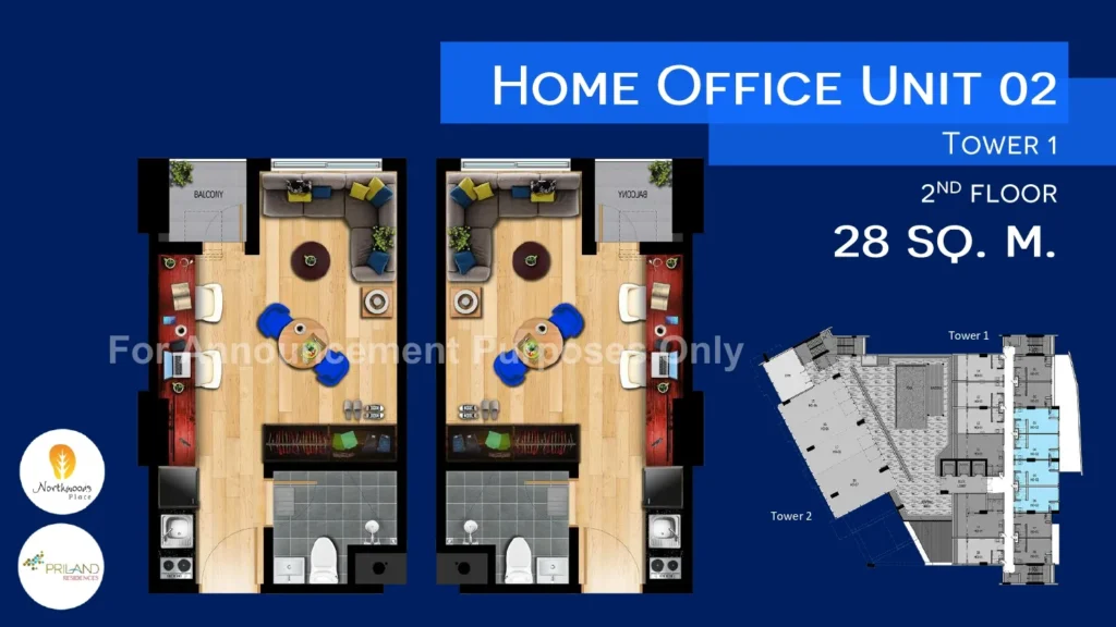 Home Office Northwoods Unit layout