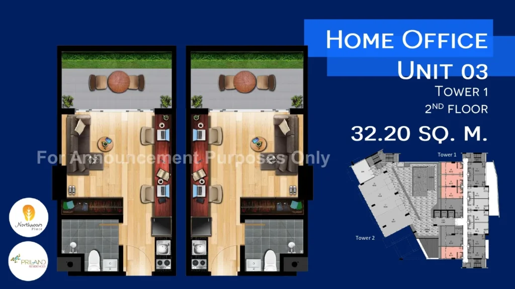 Home Office Northwoods Unit layout