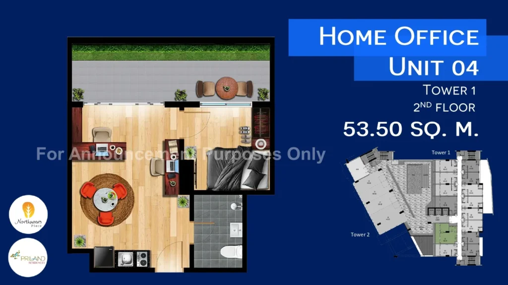 Home Office Northwoods Unit layout