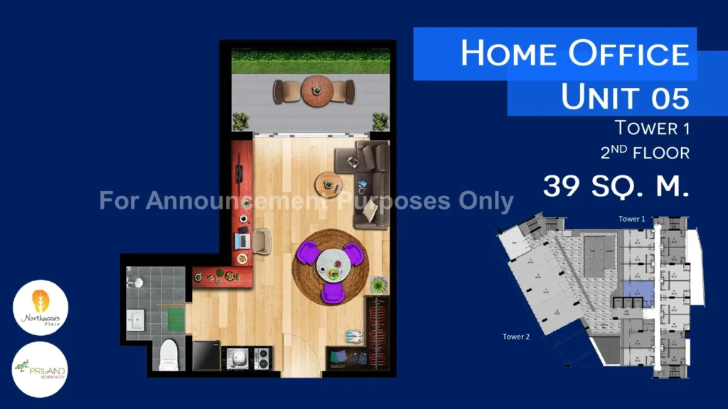 Home Office Northwoods Unit layout