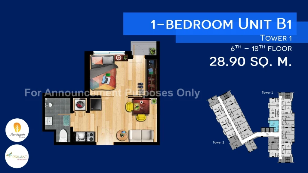 Northwoods 1BR unit B1