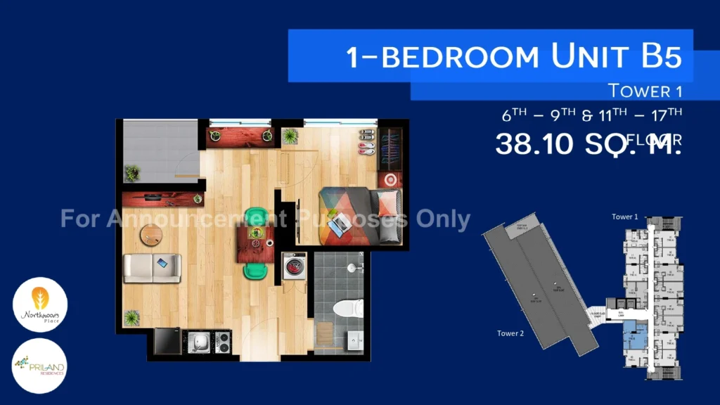 Northwoods 1BR unit B5