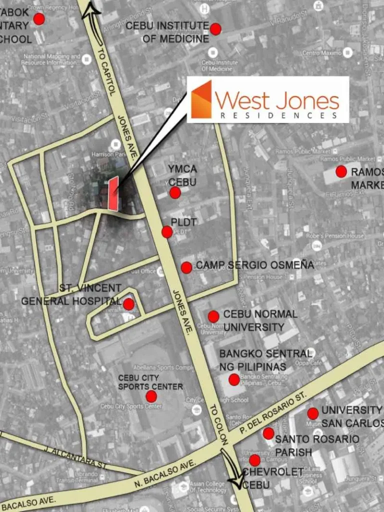 West Jones Residences Location