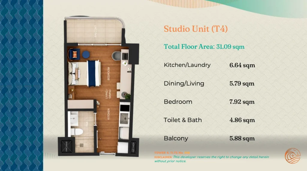 CMBM T4 studio unit layout